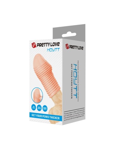 PRETTY LOVE – HEISSER PENISSÄRMEL FÜR EINEN DICKEREN PENIS IN NATÜRLICHER FARBE