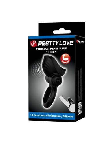 PRETTY LOVE - ADRIEN VIBRIERENDER PENISRING MIT 10 FUNKTIONEN