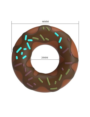 PRETTY LOVE - SUPER DONUT PENISRING BRAUN