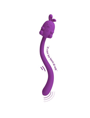PRETTY LOVE – NIEDLICHER HASE-FLIRTSTIFT, FLEXIBLER VIBRATOR, USB-AUFLADBAR, LILA