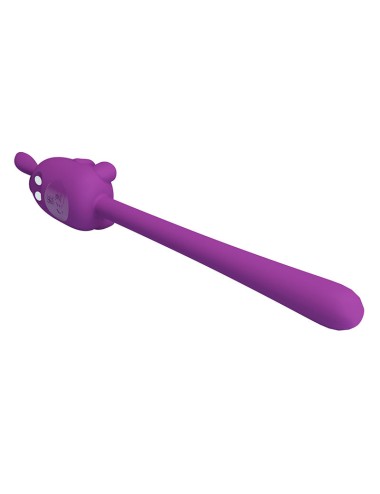 PRETTY LOVE – NIEDLICHER HASE-FLIRTSTIFT, FLEXIBLER VIBRATOR, USB-AUFLADBAR, LILA