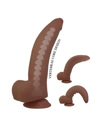 PRETTY LOVE - CUTHBERT REALISTISCHER FLEXIBLER DILDO 20 CM Ø 5 CM TPE BRAUN