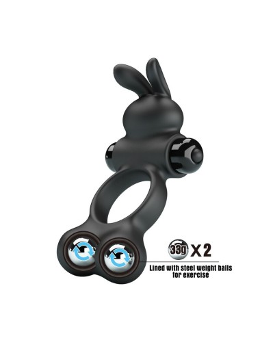 PRETTY LOVE – VIBRIERENDER PENISRING MIT HASE-STIMULATOR