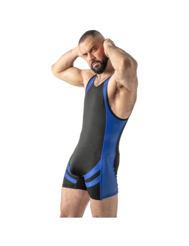 LOCKER GEAR - OFFENER ZUGANG SINGLET BLAU XL
