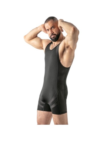 LOCKER GEAR - OPEN ACCESS SINGLET SCHWARZ XL