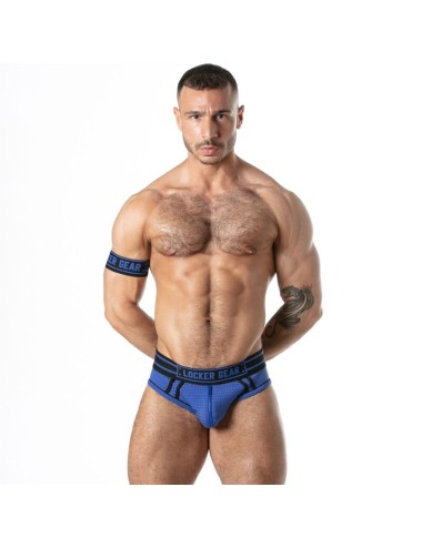 LOCKER GEAR - SPORT MESH JOCKBRIEF BLAU M