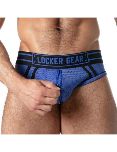 LOCKER GEAR - SPORT-MESH-JOCKSTRAP, BLAU, XL