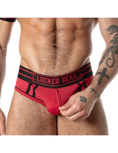 LOCKER GEAR - SPORT MESH JOCK BRIEF ROT M