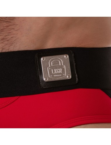 LOCKER GEAR - JOCKBRIEF MIT BREITEM BUND, ROT L