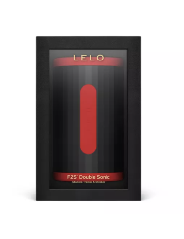 LELO - F2S DOUBLE SONIC MALE STROKER MIT DUALER SCHALLSTIMULATION ROT