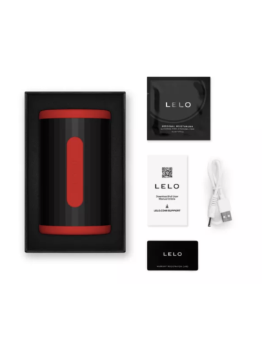 LELO - F2S DOUBLE SONIC MALE STROKER MIT DUALER SCHALLSTIMULATION ROT