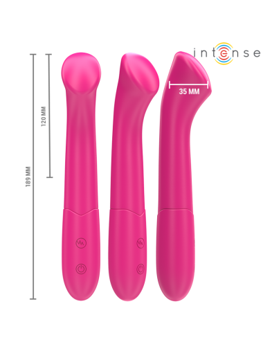 INTENSE - PATY VIBRATOR 19 CM FLEXIBEL 10 VIBRATIONEN MODELL 2 PINK
