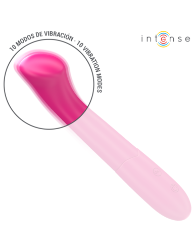 INTENSE - PATY VIBRATOR 19 CM FLEXIBEL 10 VIBRATIONEN MODELL 2 PINK