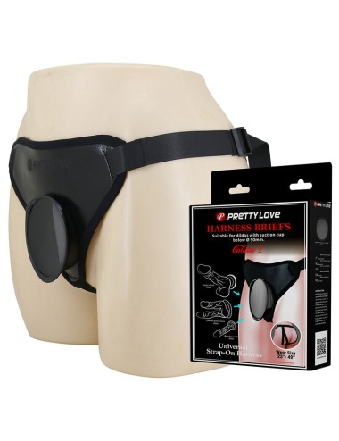 PRETTY LOVE - UNIVERSAL STRAP-ON HARNESS SCHWARZ
