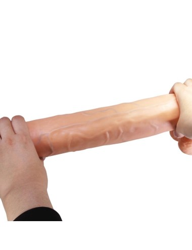 PRETTY LOVE - RAEL FLEXIBLER REALISTISCHER DILDO MIT SAUGNAPF 40 CM -Ø- 6 CM BRAUN