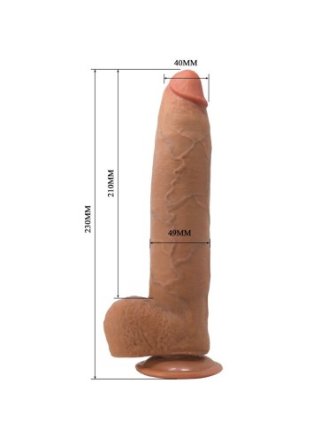 PRETTY LOVE - EVANDER FLEXIBLER REALISTISCHER DILDO MIT SAUGNAPF 23 CM -Ø- 4.9 CM
