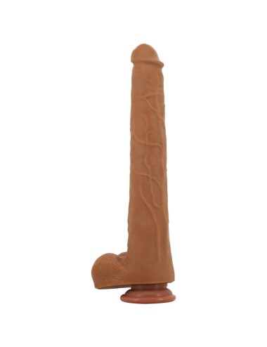 PRETTY LOVE - VIGGO REALISTISCHER, WEICHES HAUTGLEITENDER DILDO, 36,5 CM, BRAUN