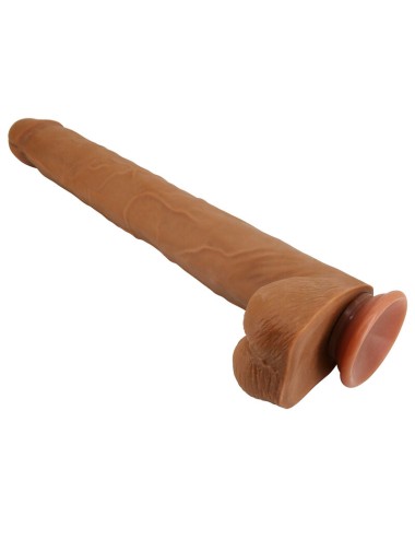 PRETTY LOVE - VIGGO REALISTISCHER, WEICHES HAUTGLEITENDER DILDO, 36,5 CM, BRAUN