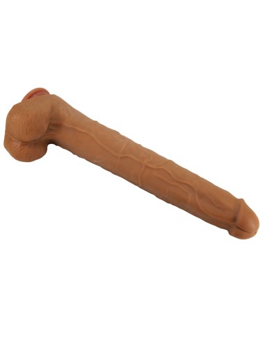 PRETTY LOVE - VIGGO REALISTISCHER, WEICHES HAUTGLEITENDER DILDO, 36,5 CM, BRAUN