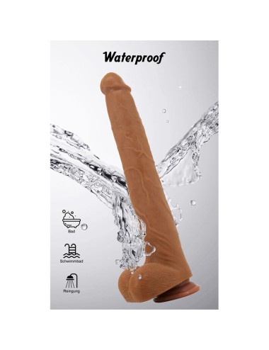 PRETTY LOVE - VIGGO REALISTISCHER, WEICHES HAUTGLEITENDER DILDO, 36,5 CM, BRAUN