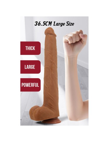 PRETTY LOVE - VIGGO REALISTISCHER, WEICHES HAUTGLEITENDER DILDO, 36,5 CM, BRAUN