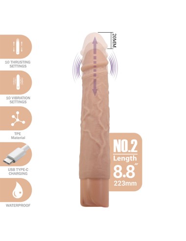 PRETTY LOVE - KESSLER REALISTISCHER VIBRATIONSDILDO MIT 10 VIBRATIONSMODI UND 10 STÖSSEN