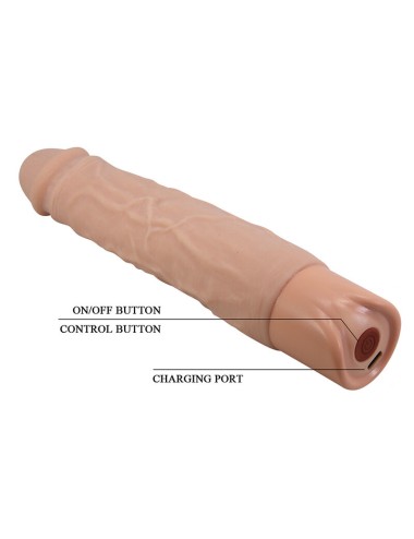 PRETTY LOVE - KESSLER REALISTISCHER VIBRATIONSDILDO MIT 10 VIBRATIONSMODI UND 10 STÖSSEN, 22 CM NATÜRLICH