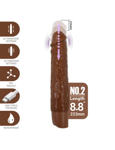 PRETTY LOVE – KESSLER REALISTISCHER VIBRATIONSDILDO MIT 10 VIBRATIONSMODI UND 10 STÖSSEN