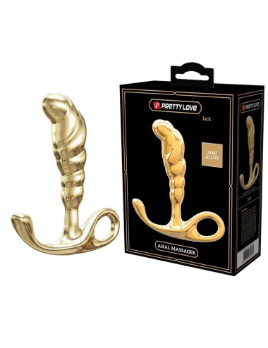 PRETTY LOVE – JACK PROSTATAMASSAGEGERÄT AUS ZINKLEIDE, GOLD