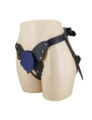 PRETTY LOVE - UNIVERSAL STRAP-ON HARNESS BRIEFS SCHWARZ UND BLAU