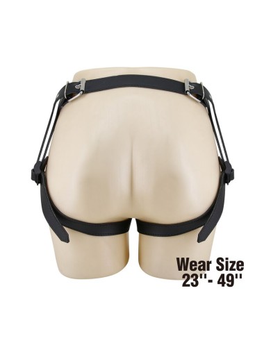 PRETTY LOVE - UNIVERSAL STRAP-ON HARNESS BRIEFS SCHWARZ UND BLAU