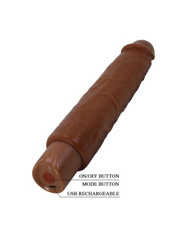 PRETTY LOVE - GAVIN REALISTISCHER VIBRATOR 25 CM Ø 5 CM BRAUN