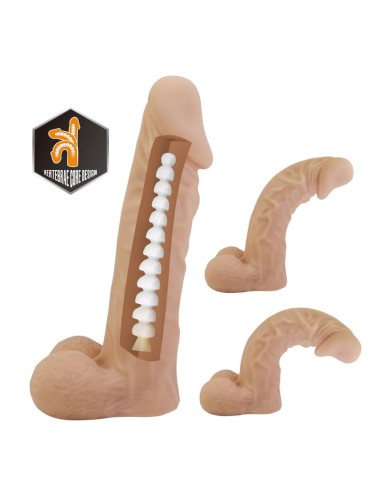 PRETTY LOVE - JOLYON HARNESS MIT FLEXIBLES DILDO 22 CM Ø 4,8 CM NATÜRLICH