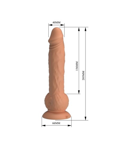 PRETTY LOVE - EREN STOSS-VIBRATIONSDILDO 20,5 CM Ø 4,5 CM NATUR