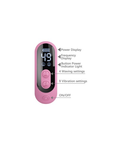 PRETTY LOVE - BELLA RABBIT VIBRATOR MIT SCHMETTERLINGS-STIMULATION UND LED PINK