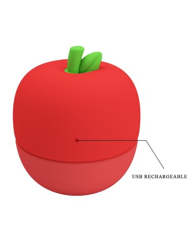 PRETTY LOVE – WIEDERAUFLADBARER KLITORALSTIMULATOR MIT ZUNGENEFFEKT ROT