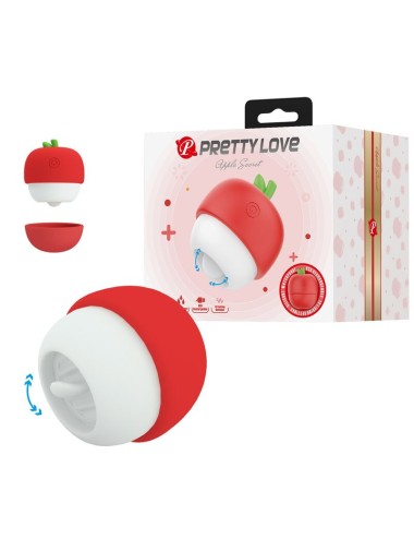 PRETTY LOVE – WIEDERAUFLADBARER KLITORALSTIMULATOR MIT ZUNGENEFFEKT ROT