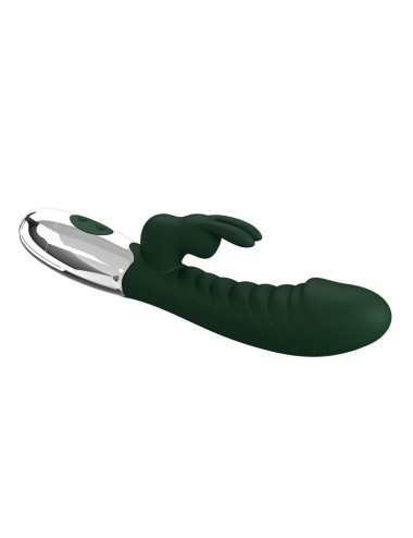 PRETTY LOVE - NAUGHTY BUNNY KANINCHEN-VIBRATOR MIT 30 FUNKTIONEN, USB-AUFLADBAR, GRÜN