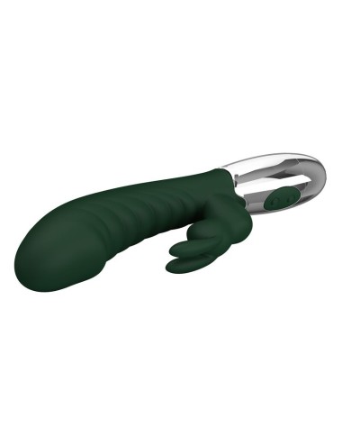 PRETTY LOVE - NAUGHTY BUNNY KANINCHEN-VIBRATOR MIT 30 FUNKTIONEN, USB-AUFLADBAR, GRÜN