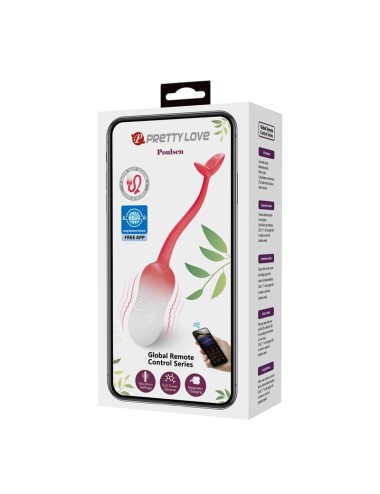 PRETTY LOVE – PULSIERENDES VIBRATIONS-EI MIT APP-STEUERUNG, 12 FUNKTIONEN, USB-AUFLADBAR, PINK