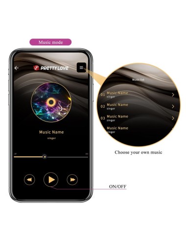 PRETTY LOVE – PULSIERENDES VIBRATIONS-EI MIT APP-STEUERUNG, 12 FUNKTIONEN, USB-AUFLADBAR, GRÜN-GELB