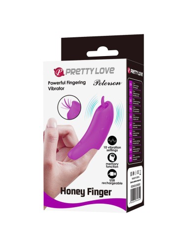 PRETTY LOVE - PETERSON HONEY FINGER WIEDERAUFLADBARER FINGERVIBRATOR LILA