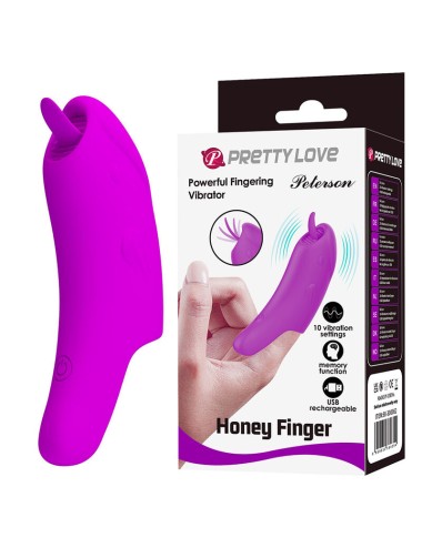 PRETTY LOVE - PETERSON HONEY FINGER WIEDERAUFLADBARER FINGERVIBRATOR LILA