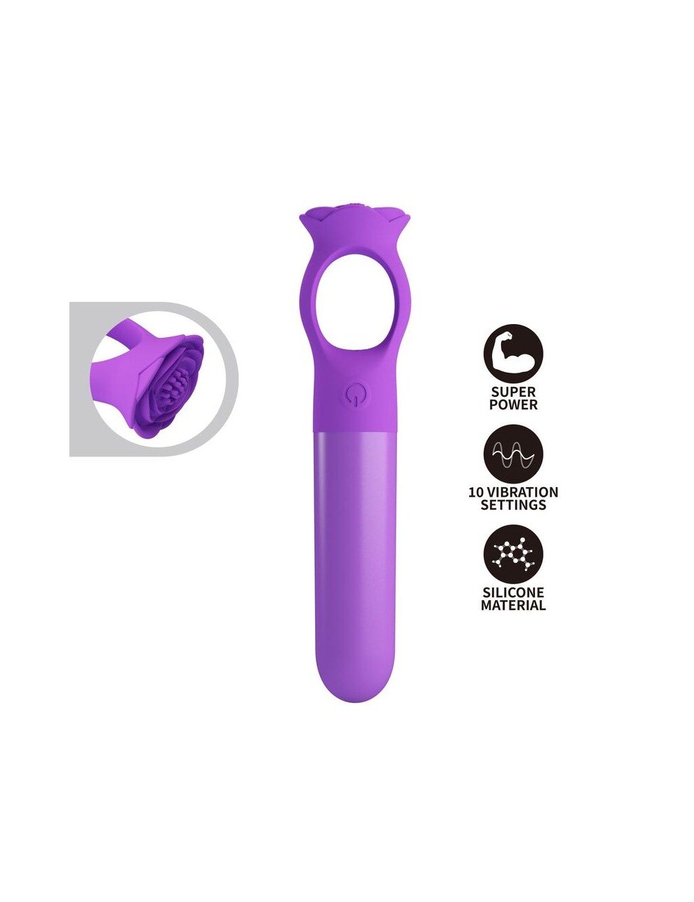 PRETTY LOVE - GIANA WIEDERAUFLADBARER MINI-VIBRATOR-MASSAGEGERÄT LILA