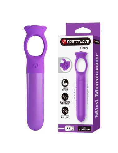 PRETTY LOVE - GIANA WIEDERAUFLADBARER MINI-VIBRATOR-MASSAGEGERÄT LILA