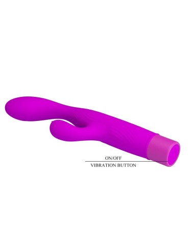 PRETTY LOVE - JENE DOPPEL-STIMULATIONS-VIBRATOR FÜR G-PUNKT UND KLITORIS, LILA