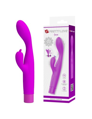 PRETTY LOVE - JENE DOPPEL-STIMULATIONS-VIBRATOR FÜR G-PUNKT UND KLITORIS, LILA