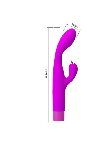 PRETTY LOVE - JENE DOPPEL-STIMULATIONS-VIBRATOR FÜR G-PUNKT UND KLITORIS, LILA