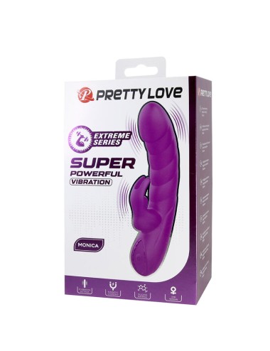 PRETTY LOVE - MONICA WIEDERAUFLADBARER DOPPEL-STIMULATIONSVIBRATOR FÜR G-PUNKT UND KLITORIS