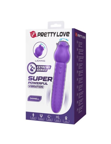PRETTY LOVE - DANNELL WIEDERAUFLADBARER ORALSTIMULATOR UND KLITORISATIV-VIBRATOR LILA